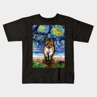 Beach Nights - Corgi Kids T-Shirt